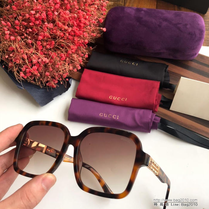 GUCCI古馳 2019新 GG0411 高端品質 百搭框型 女款太陽鏡  lly1720